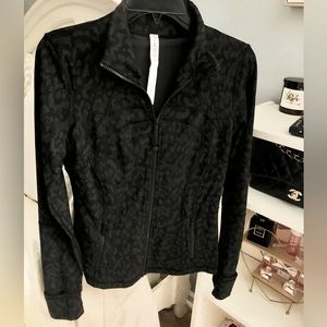 Lululemon Define Jacket Black Leopard Print